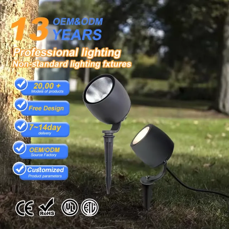 Outdoor Lighting Spotlight - Oferta Imperdível: Holofotes LED de Jardim