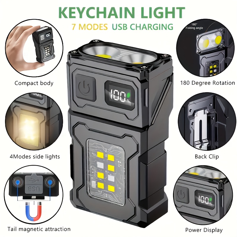 Outdoor Lighting Junction Box - Mini lanterna de bolso led recarregável,