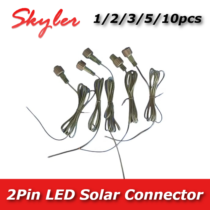 Outdoor Lighting Extension Cable - Conector LED de 2 Pinos com