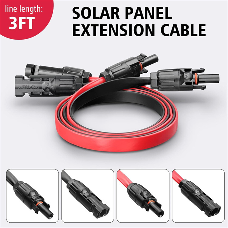 Outdoor Lighting Extension Cable - Cabo de extensão fotovoltaica plano para