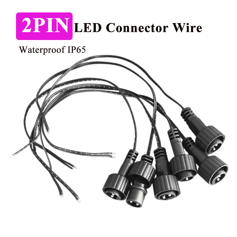 Outdoor Lighting Extension Cable - Conector LED Externo de 2 Pinos
