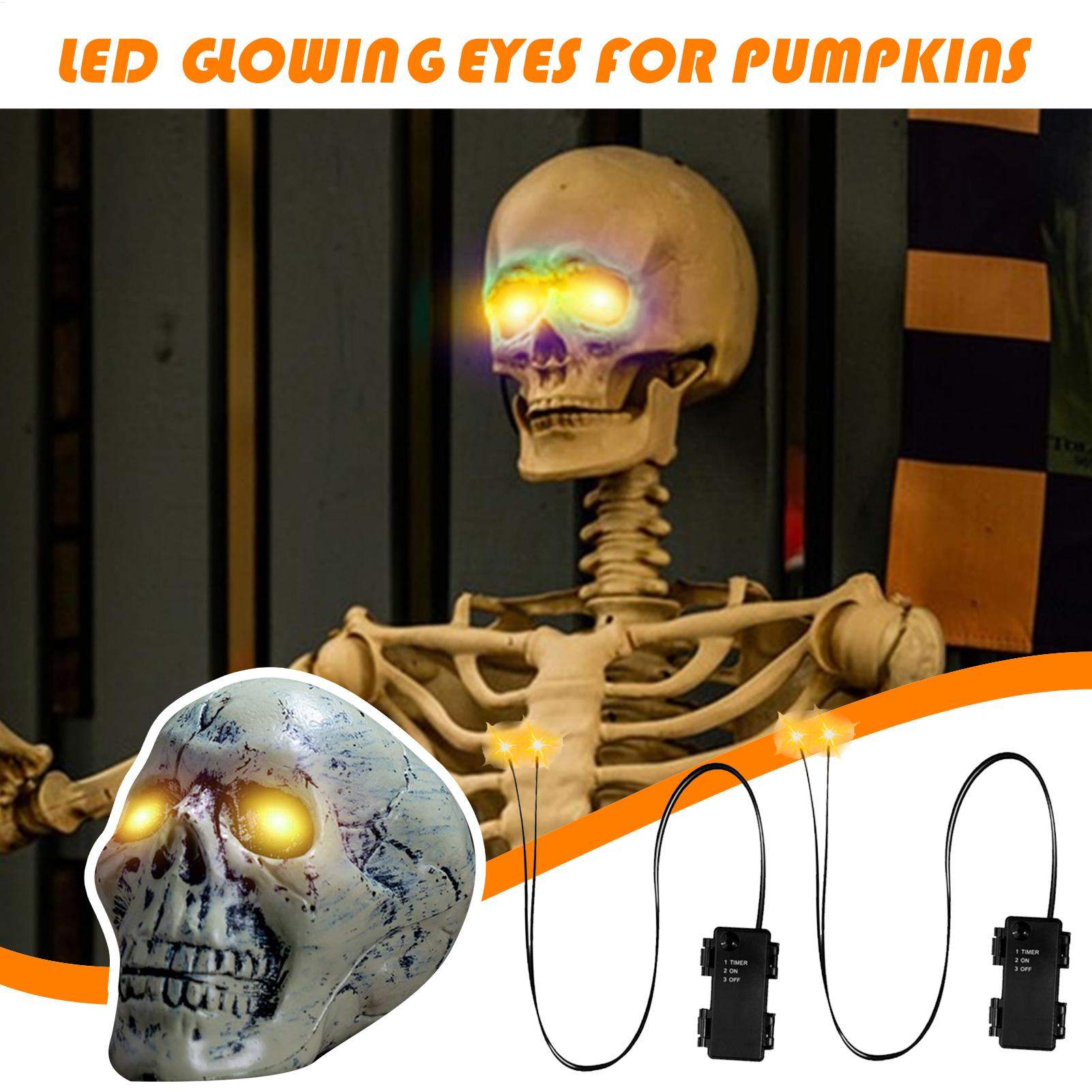 1pc olhos brilhantes halloween - Outdoor Lighting Timer avaliação e preço
