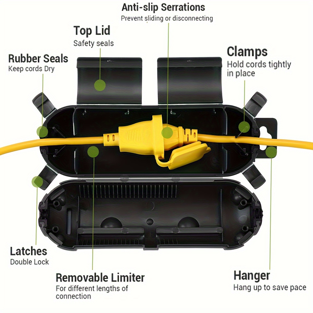 Cabo de extensão plug conexão  - Outdoor Lighting Extension Cable avaliação e preço