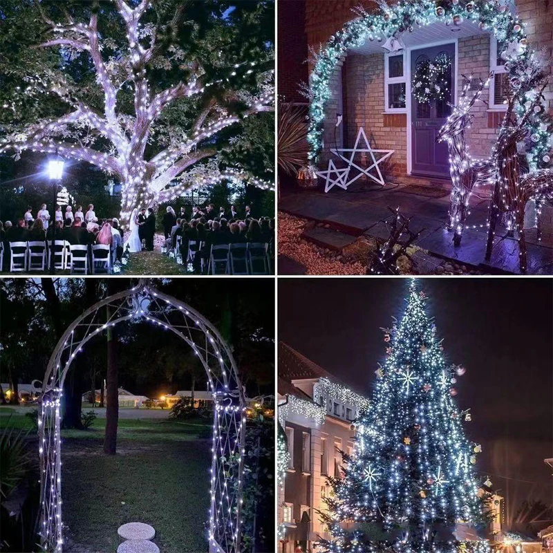 5m/10m/20m led fio de cobre lu - Outdoor Lighting Xmas avaliação e preço