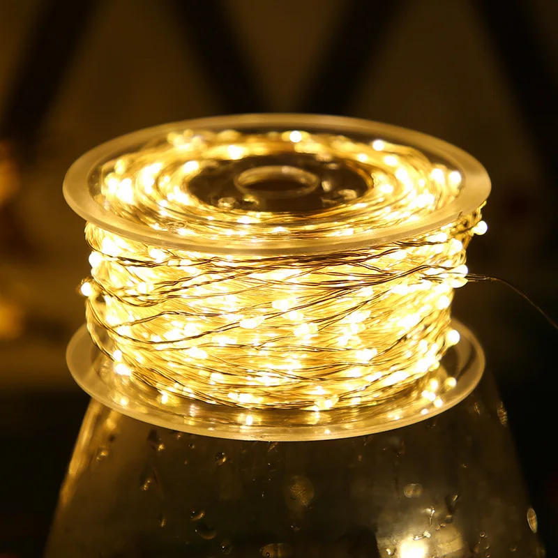 5m/10m/20m led fio de cobre lu - Outdoor Lighting Xmas avaliação e preço