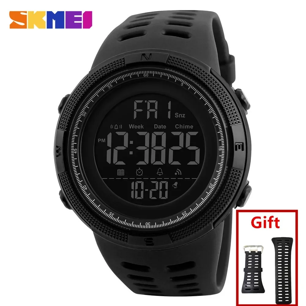 SKMEI-Relógio Digital Impermeá - Outdoor Lighting Timer avaliação e preço