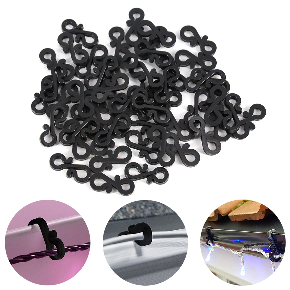 120 pçs ganchos de plástico ga - Outdoor Lighting Xmas avaliação e preço