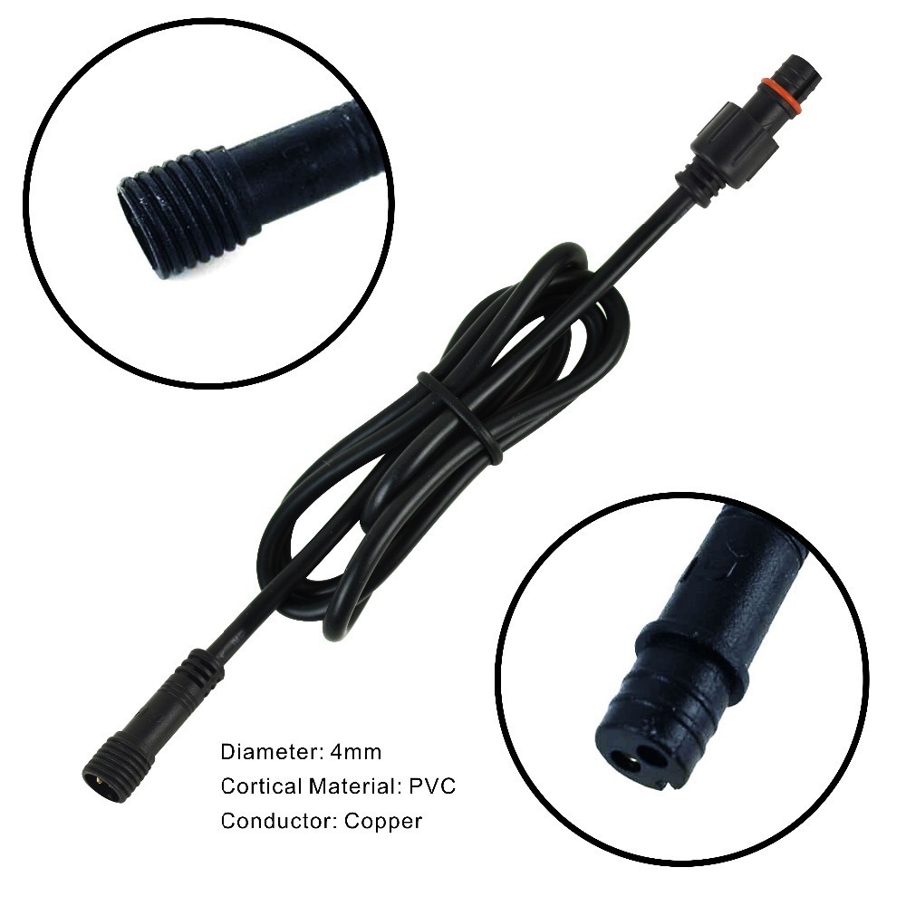 Cabo led dc de 2 pinos, cabos  - Outdoor Lighting Extension Cable avaliação e preço
