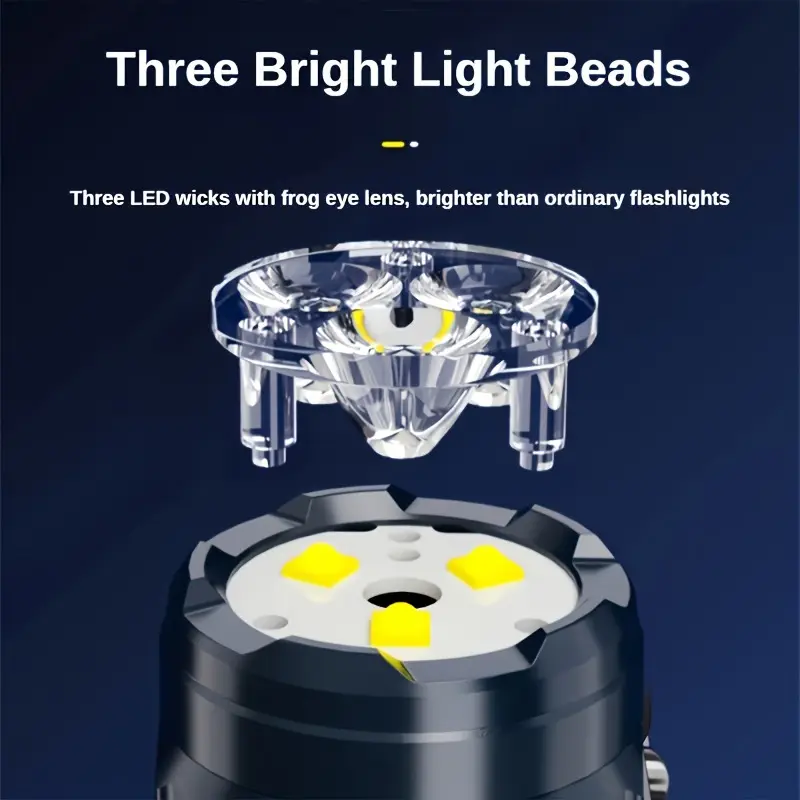 Mini lanterna 3LED com clipe d - Outdoor Lighting Spotlight avaliação e preço