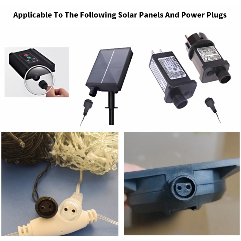 Conector LED de 2 Pinos com Ca - Outdoor Lighting Extension Cable avaliação e preço