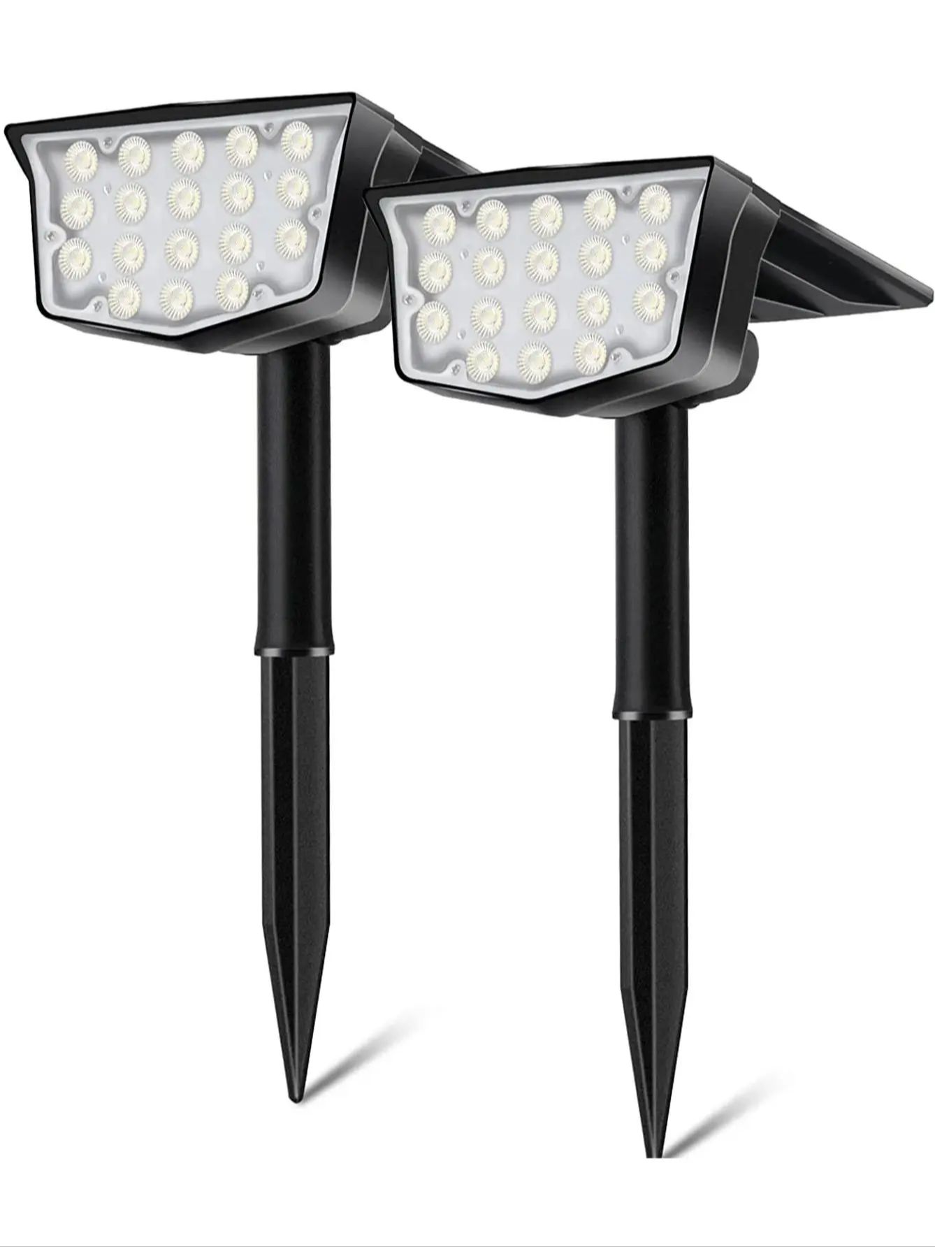 2 Peças de Luzes Solares Exter - Outdoor Lighting Spotlight avaliação e preço